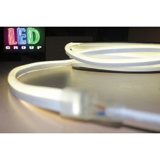 Світлодіодний гнучкий неон 12V, LED NEON - 17x9мм, колір світіння - білий